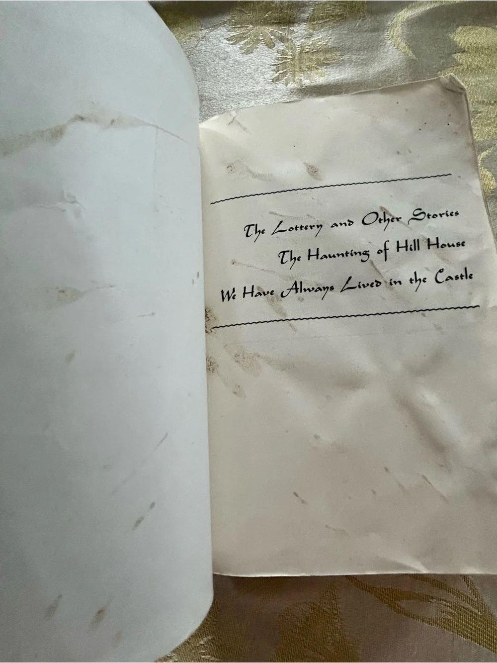 Shirley Jackson The Lottery The Haunting of Hill House and Other Stories